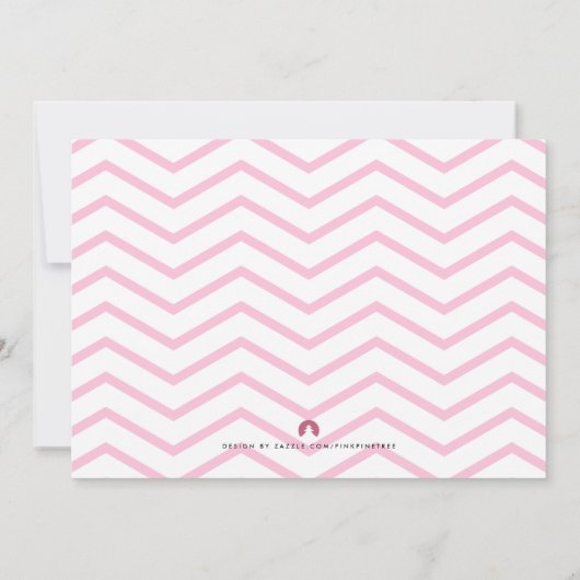 Roze Stippen Modern Clean Girl Baby Sprinkle Invit Kaart (Achterkant)