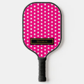 Roze Stippen Pickleball Paddle (Voorkant)