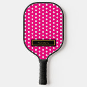 Roze Stippen Pickleball Paddle (Achterkant)