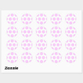 Roze Stippen Ronde Sticker (Vel)