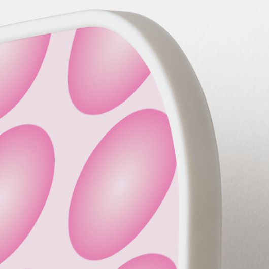 Roze Stippen Script Monogram Pickleball Paddle (Links Detail)