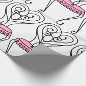 Roze stoel cadeaupapier