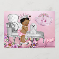 Roze Stoel Etnische Prinses Baby Shower