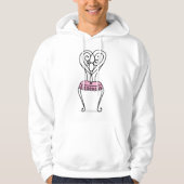 Roze stoel hoodie (Voorkant)