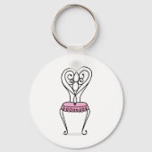 Roze stoel sleutelhanger (Voorkant)