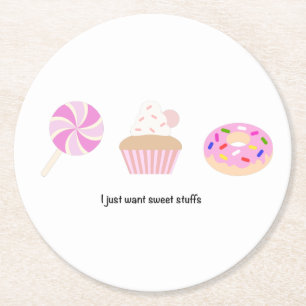 Roze stoffen onderzetter