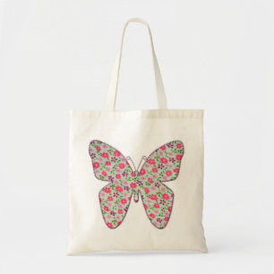 Roze stoffenvlinder 02 tote bag