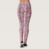 Roze Stonewashed Anaconda Snakeskin Leggings (Achterkant)