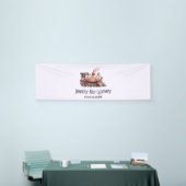 Roze Stoomtrein  Stijl Business Spandoek (Beurs)