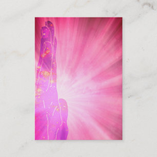 *~* Roze stralen die de Healer van de Kleur van de Visitekaartje