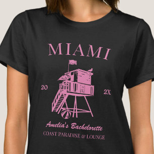 Roze Strand Jubileumfeest Meisjesreis Maatwerk T-shirt