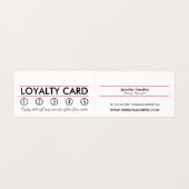 Roze strand Starfish, Beauticien, Loyalty Card Visitekaartjes (Binnenkant ongevouwen)