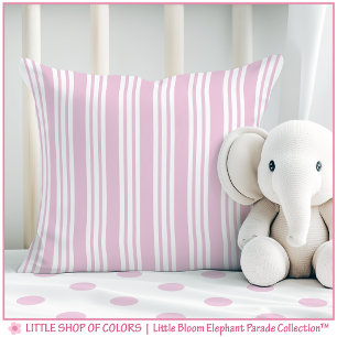 Roze Streep Babykamer Kussen