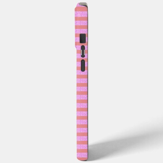 Roze Streep Mobiele Telefoon Case (Achterkant / Links)