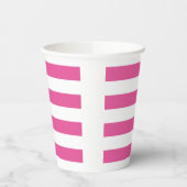Roze Streep Papieren Kopjes Papieren Bekers (Links)
