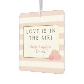 Roze Streep & Pioen Bruiloft Favor Luchtverfrisser (Links)