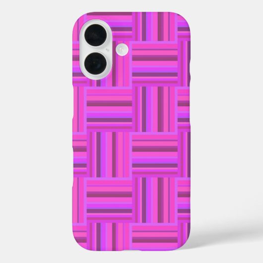 Roze stremplank Case-Mate iPhone case (Achterkant)