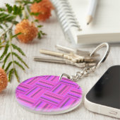 Roze stremplank sleutelhanger (Voorkant Rechts)