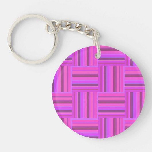 Roze stremplank sleutelhanger (Voorkant)