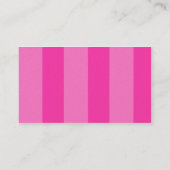 Roze strepe Visitekaartje (Achterkant)