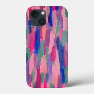 Roze strepen Abstract iPhone 13 Mini Hoesje