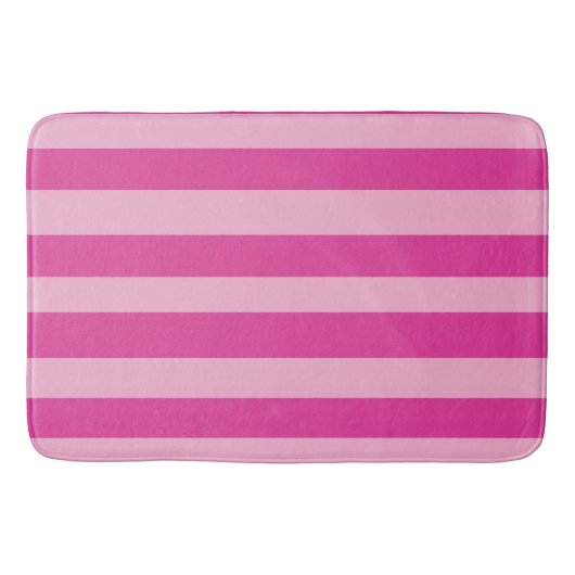 Roze strepen badmat (Voorkant)