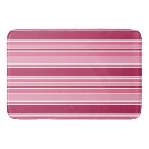 Roze strepen badmat