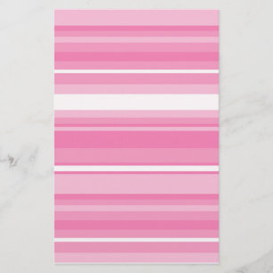 Roze strepen briefpapier