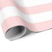 Roze strepen cadeaupapier (Rol Hoek)