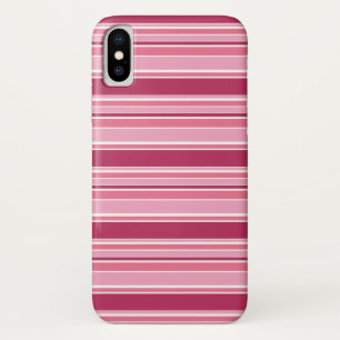 Roze strepen iPhone x hoesje
