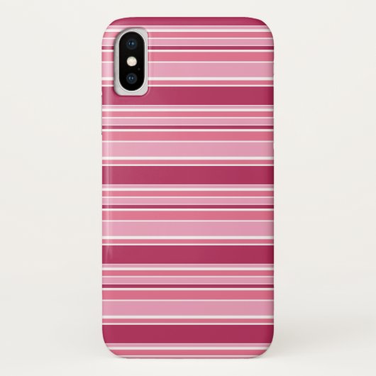 Roze strepen Case-Mate iPhone case (Achterkant)