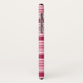 Roze strepen Case-Mate iPhone case (Achterkant/links)