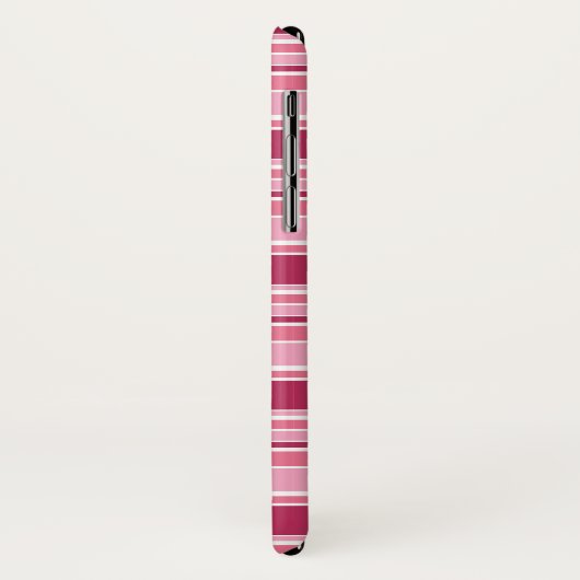Roze strepen Case-Mate iPhone case (Achterkant/links)