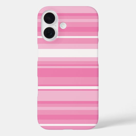 Roze strepen Case-Mate iPhone case (Achterkant)