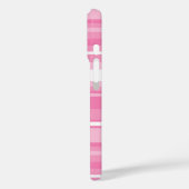 Roze strepen Case-Mate iPhone case (Achterkant / Links)