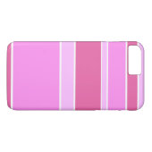 Roze strepen Case-Mate iPhone case (Achterkant (Horizontaal))