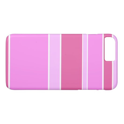 Roze strepen Case-Mate iPhone case (Achterkant (Horizontaal))