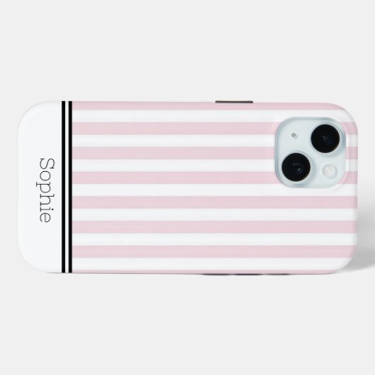 Roze Strepen Custom Samsung Case-Mate iPhone Case (Achterkant (horizontaal))