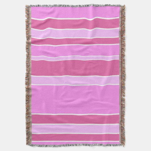Roze strepen deken (Voorkant Verticaal)