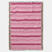 Roze strepen deken (Voorkant Verticaal)