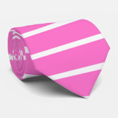 Roze Strepen Design  Stropdas (Opgerold)
