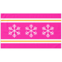 Roze Strepen Drievoudige Witte Noordse Sneeuwvlok