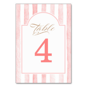 Roze Strepen Elegante Baby Shower Kaart
