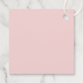 Roze strepen Elegante doop Bedankjes Labels (Achterkant)