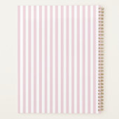 Roze strepen, Elegante planner (Achterkant)