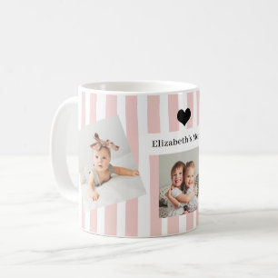 Roze Strepen, Foto's en Hart Voor Moeder Koffiemok