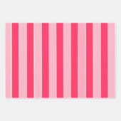 Roze strepen inpakpapier vel (Voorkant 2)