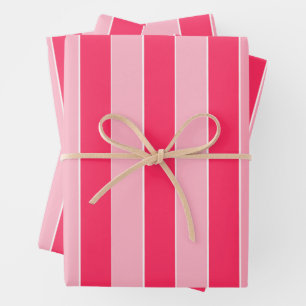 Roze strepen inpakpapier vel