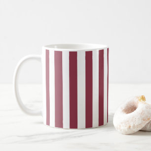 Roze Strepen Koffiemok