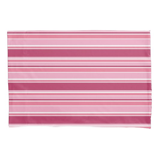 Roze strepen kussensloop (Voorkant)